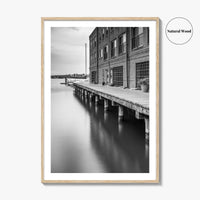 Fells Point Black and White Fine Art Photo Print, Maryland USA Poster