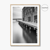 Fells Point Black and White Fine Art Photo Print, Maryland USA Poster