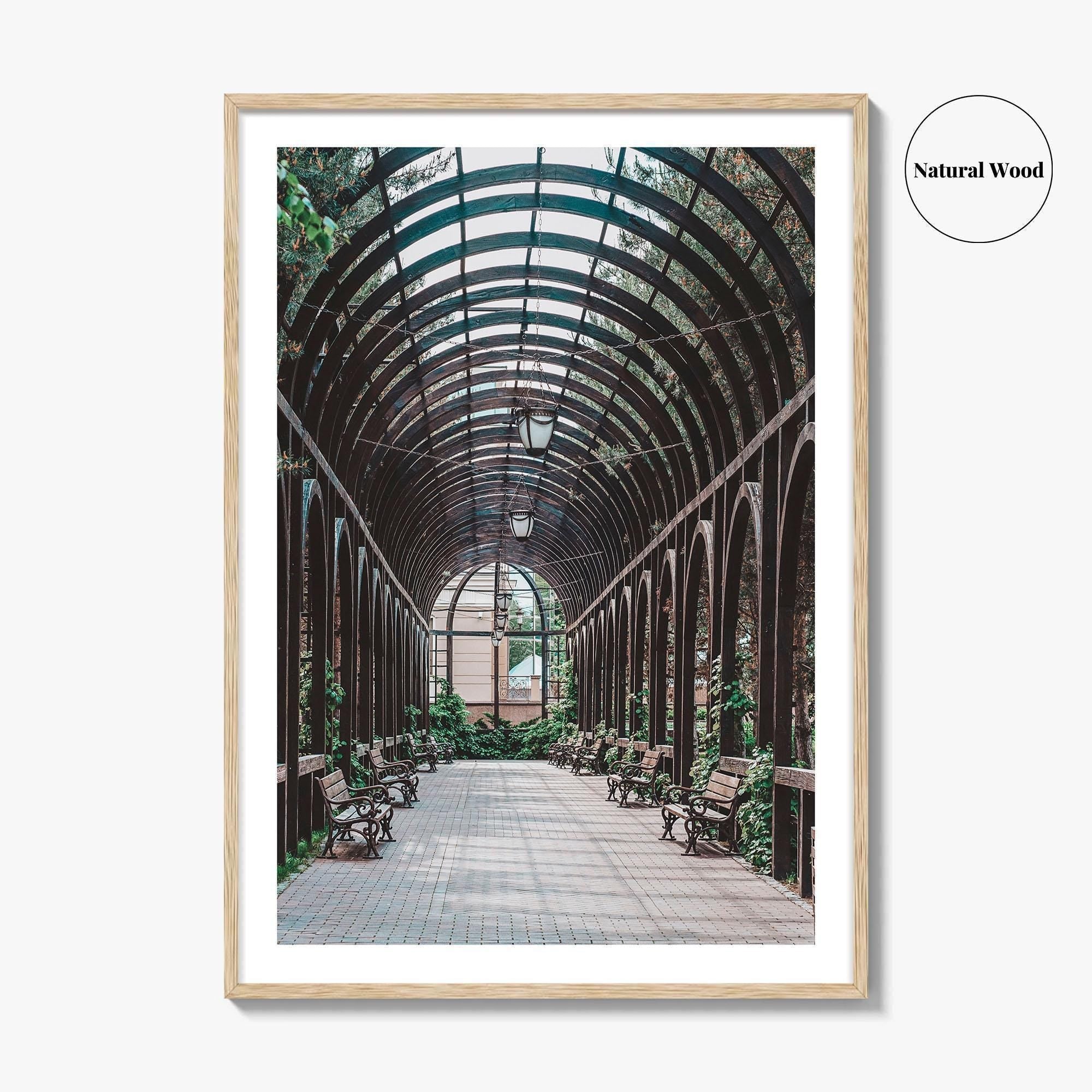 Lincoln Park Fine Art Photo Print, Chicago Illinois USA, Wooden Arch Pavilion Poster