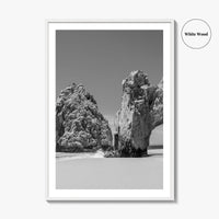 Cabo San Lucas Black and White Fine Art Photo Print, Mexico Poster