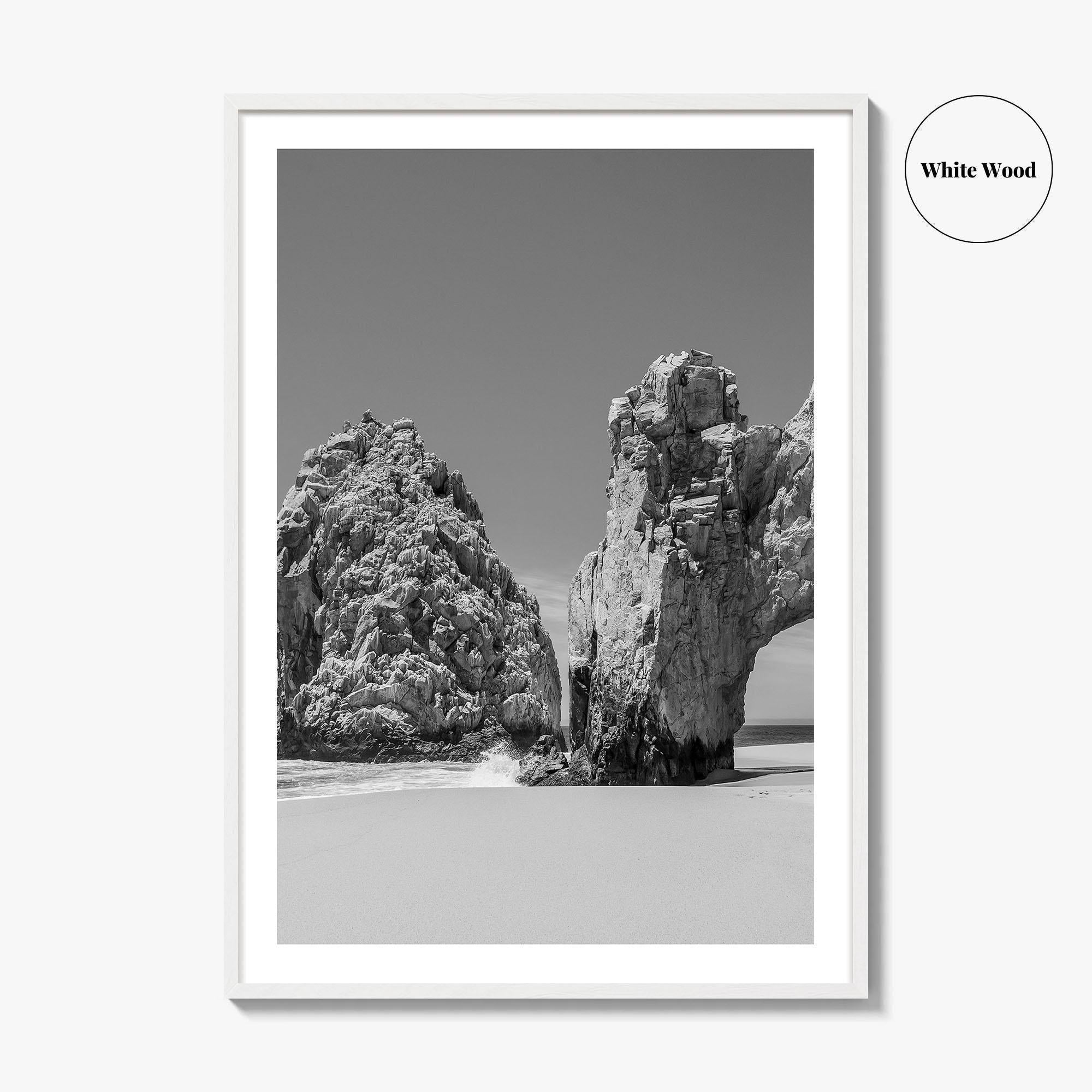Cabo San Lucas Black and White Fine Art Photo Print, Mexico Poster