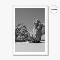 Cabo San Lucas Black and White Fine Art Photo Print, Mexico Poster