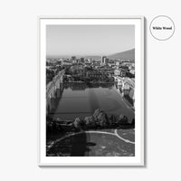 Chattanooga Black and White Fine Art Photo Print, Tennessee, Walking Market Street Bridges