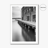 Fells Point Black and White Fine Art Photo Print, Maryland USA Poster