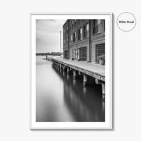 Fells Point Black and White Fine Art Photo Print, Maryland USA Poster
