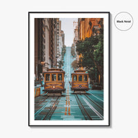San Francisco Fine Art Photo Print, Cable Car, California Street, USA, Poster