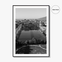 Chattanooga Black and White Fine Art Photo Print, Tennessee, Walking Market Street Bridges