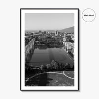 Chattanooga Black and White Fine Art Photo Print, Tennessee, Walking Market Street Bridges
