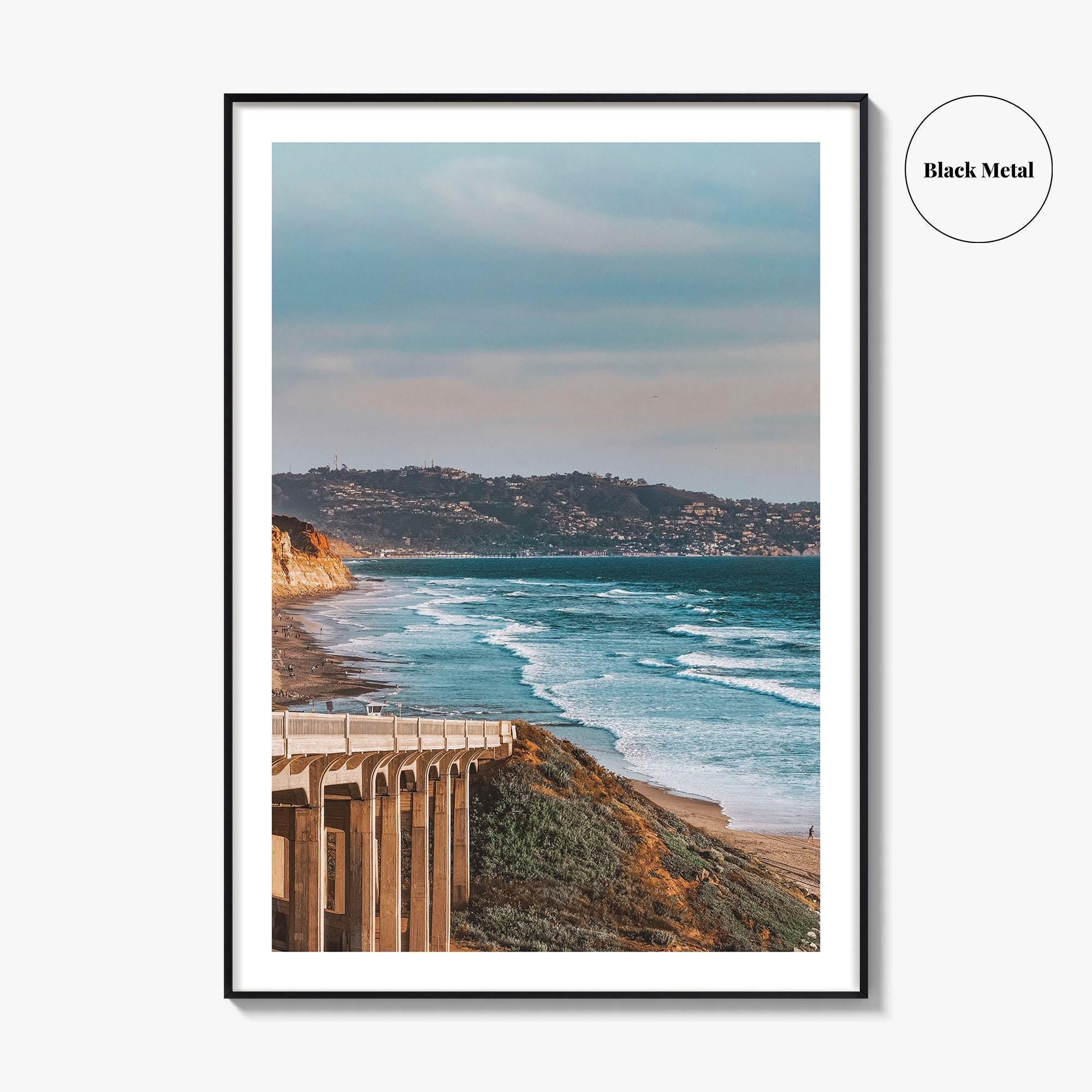 Torrey Pines Fine Art Photo Print, San Diego California Bridge Wall Decor Poster