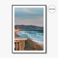 Torrey Pines Fine Art Photo Print, San Diego California Bridge Wall Decor Poster