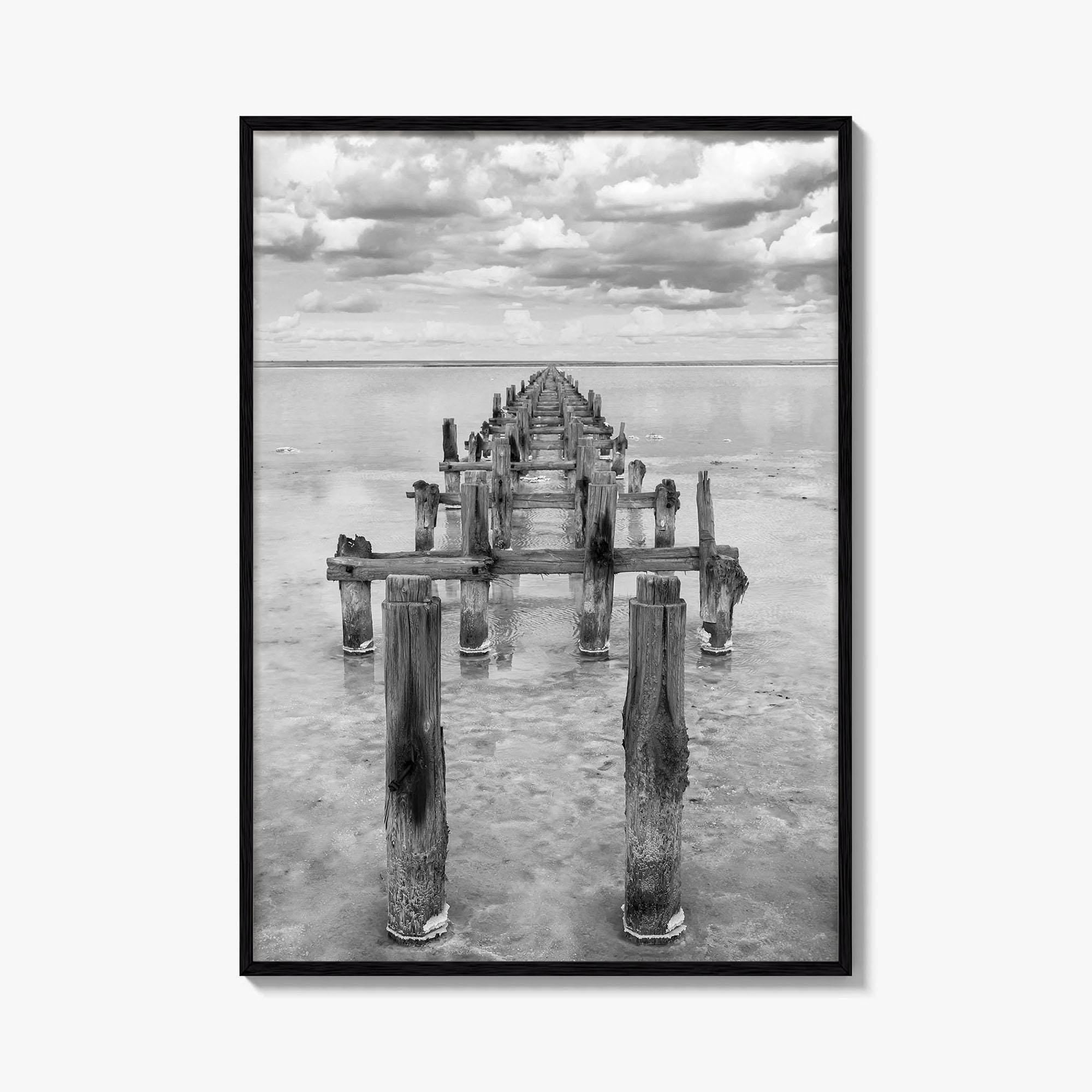 Senegal Black and White Fine Art Photo Print, Dakar, Lake Retba Poster