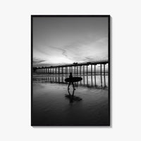 Carlsbad Black and White Fine Art Photo Print, San Diego California Poster