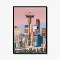 Seattle Skyline Fine Art Photo Print, Washington USA, Downtown Poster
