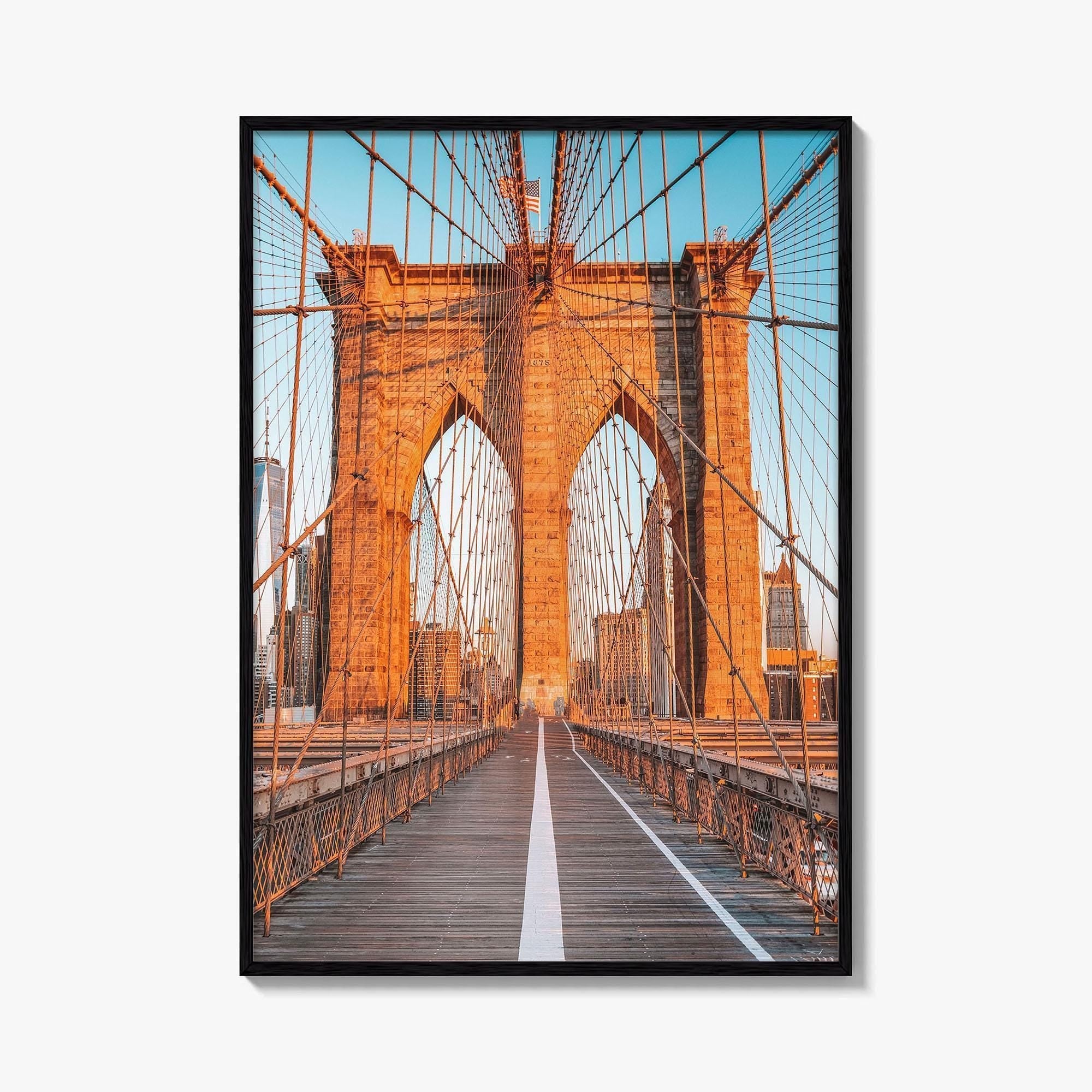 Brooklyn Bridge Fine Art Photo Print, Manhattan, New York City NYC Wall Poster