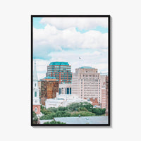 New Haven Skyline Fine Art Photo Print, Connecticut, CT USA Wall Decor Poster