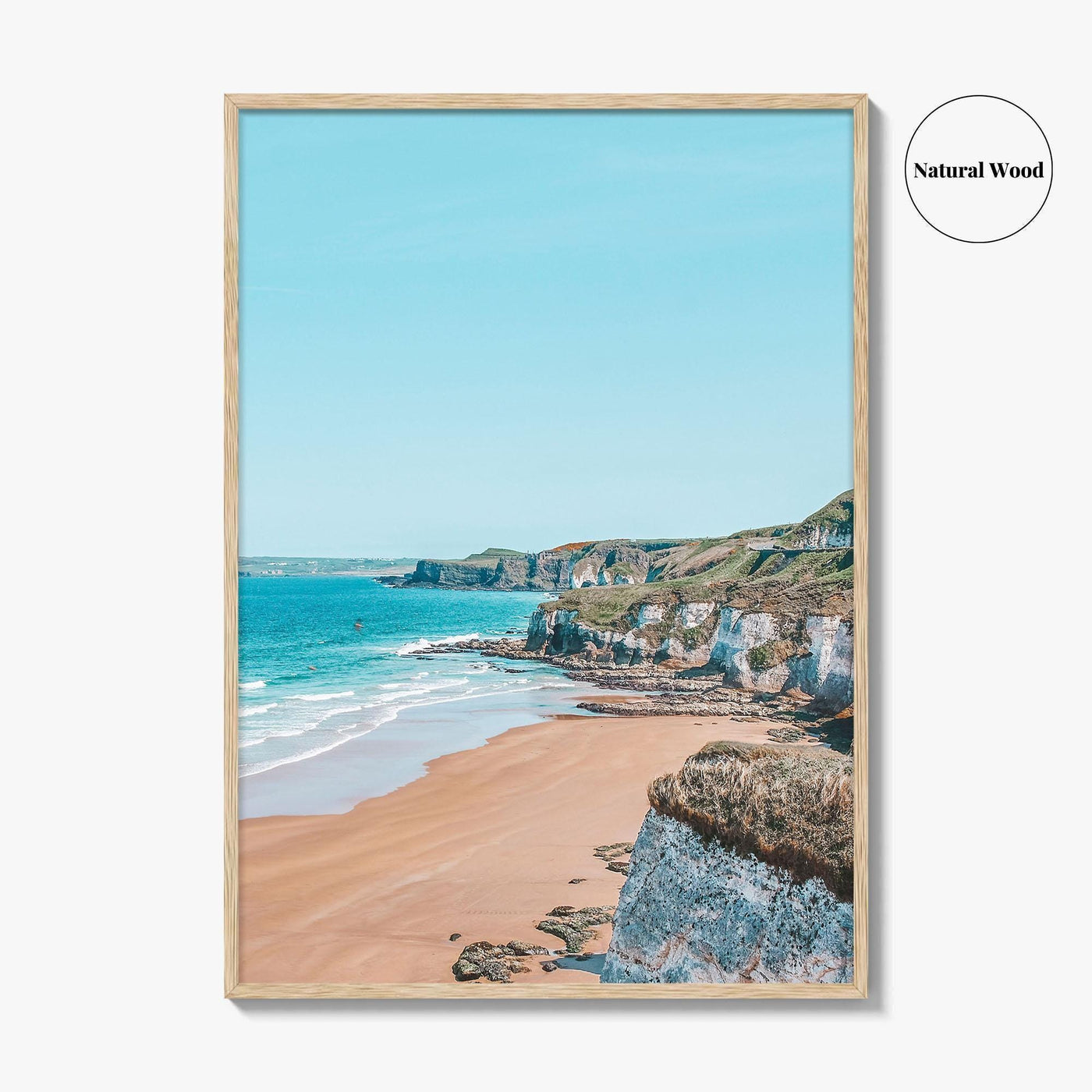 Portrush Fine Art Photo Print, White Rocks Beach, Irish Sea, Northern Ireland Poster, UK