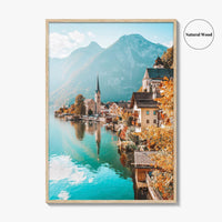 Hallstatt Fine Art Photo Print, Austria, Austrian Alps, Autumn Landscape Poster, Wall Decor
