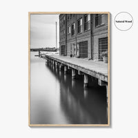 Fells Point Black and White Fine Art Photo Print, Maryland USA Poster