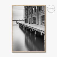 Fells Point Black and White Fine Art Photo Print, Maryland USA Poster
