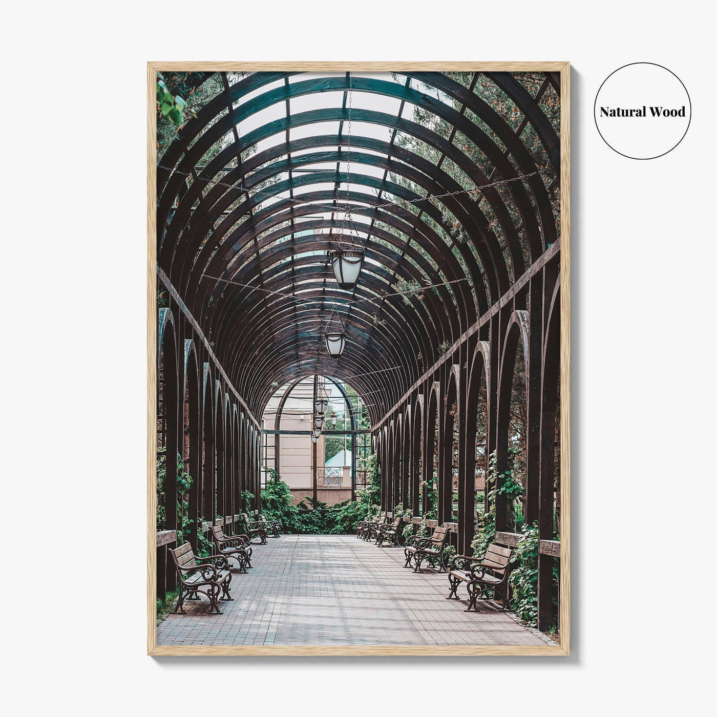 Lincoln Park Fine Art Photo Print, Chicago Illinois USA, Wooden Arch Pavilion Poster