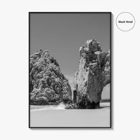 Cabo San Lucas Black and White Fine Art Photo Print, Mexico Poster