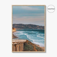 Torrey Pines Fine Art Photo Print, San Diego California Bridge Wall Decor Poster