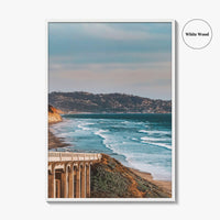 Torrey Pines Fine Art Photo Print, San Diego California Bridge Wall Decor Poster
