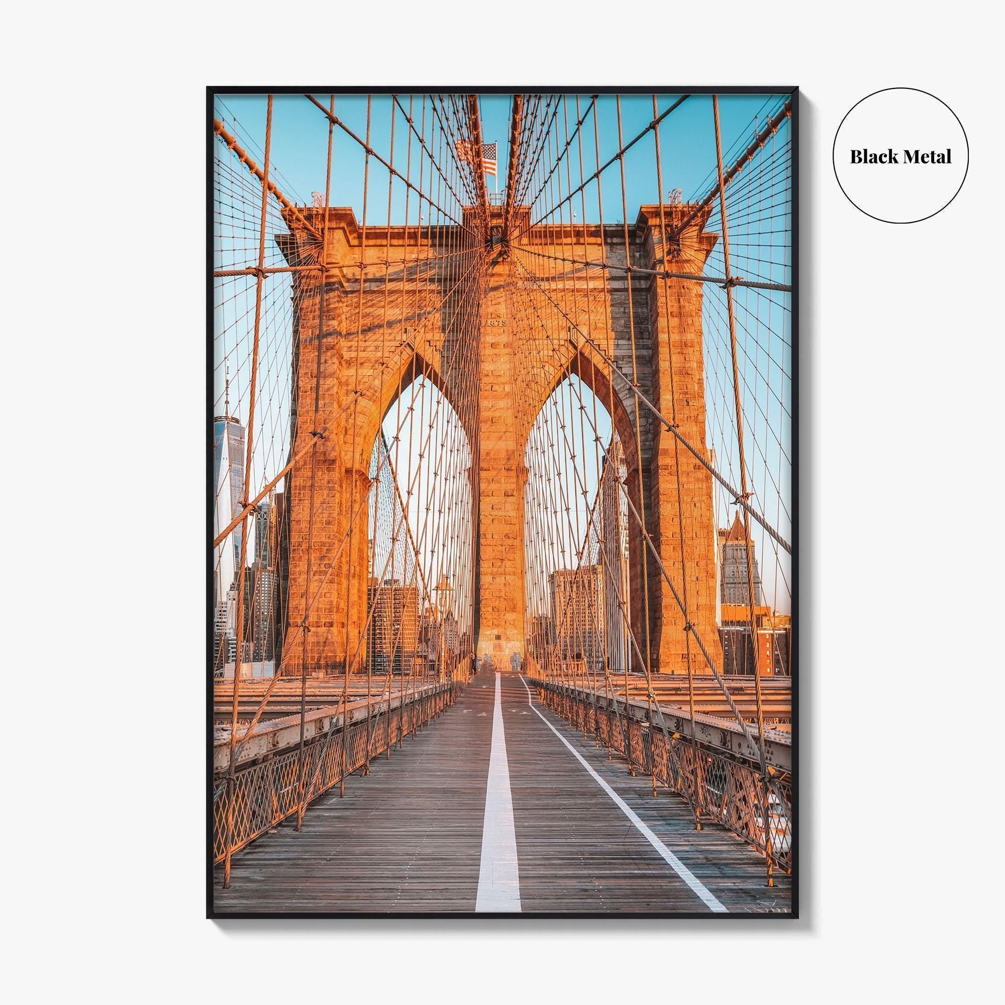 Brooklyn Bridge Fine Art Photo Print, Manhattan, New York City NYC Wall Poster