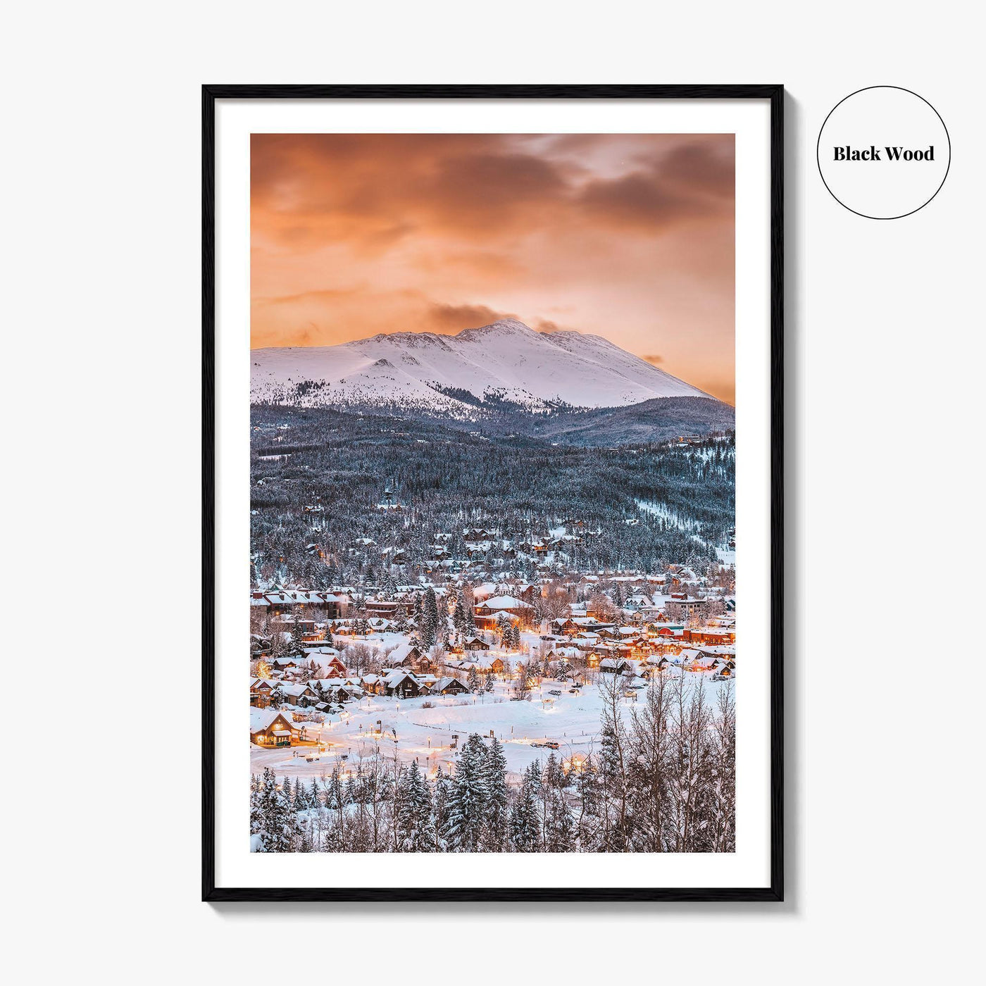Breckenridge Skyline Fine Art Photo Print, Colorado Wall Poster, CO USA