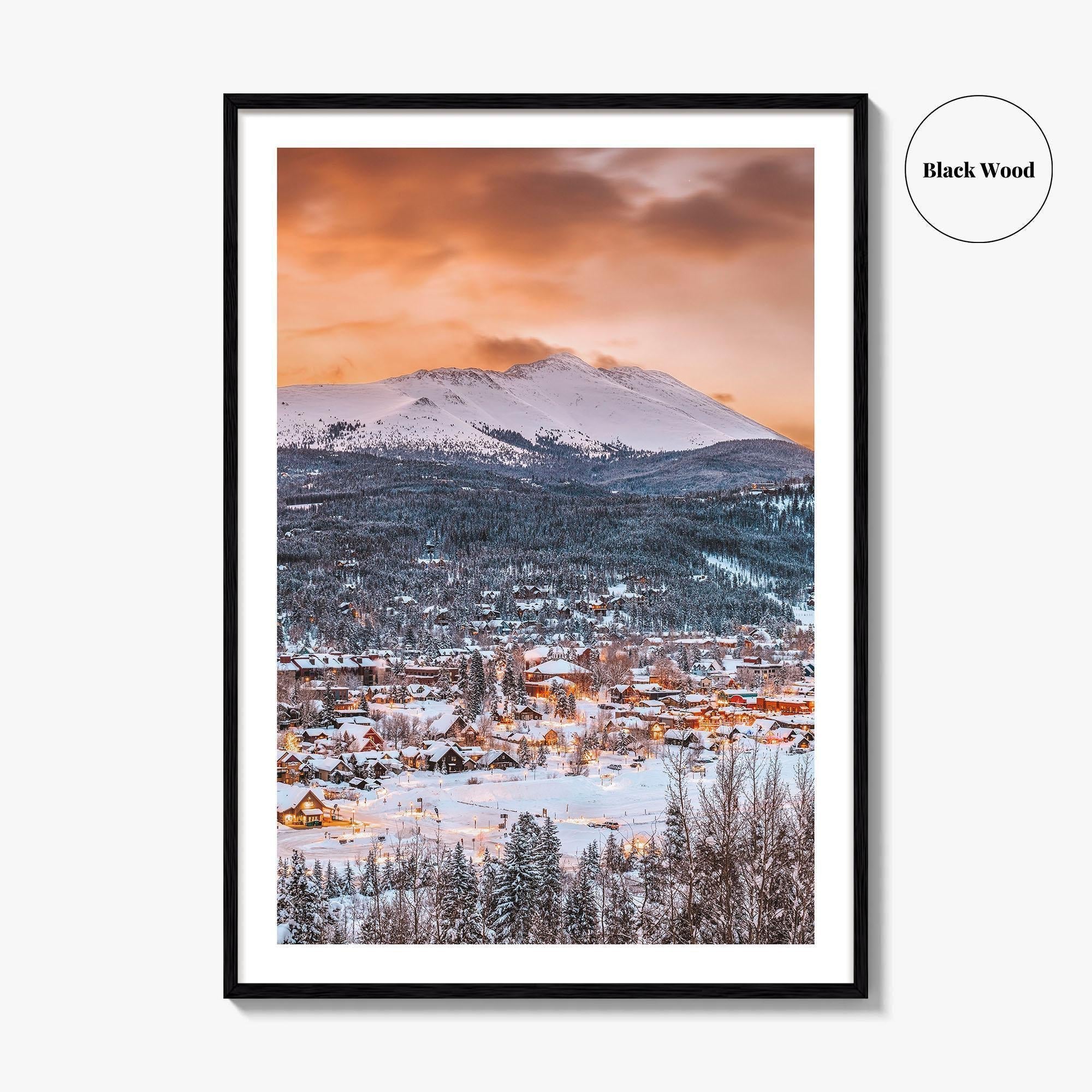 Breckenridge Skyline Fine Art Photo Print, Colorado Wall Poster, CO USA