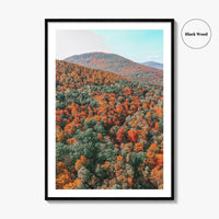 Catskill Mountains Fine Art Photo Print, Fall Foliage, Five State Lookout, New York
