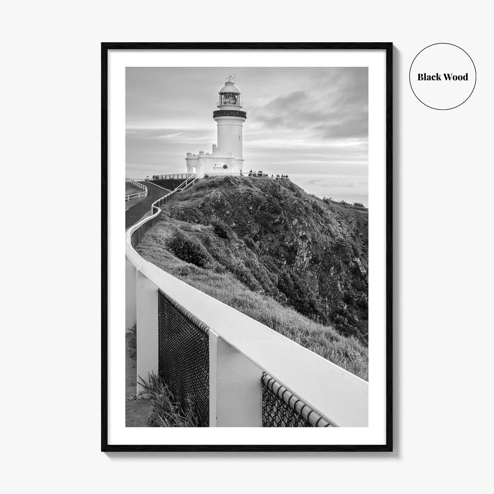 Byron Bay Black and White Fine Art Photo Print, NSW, Australia Wall Decor, Poster