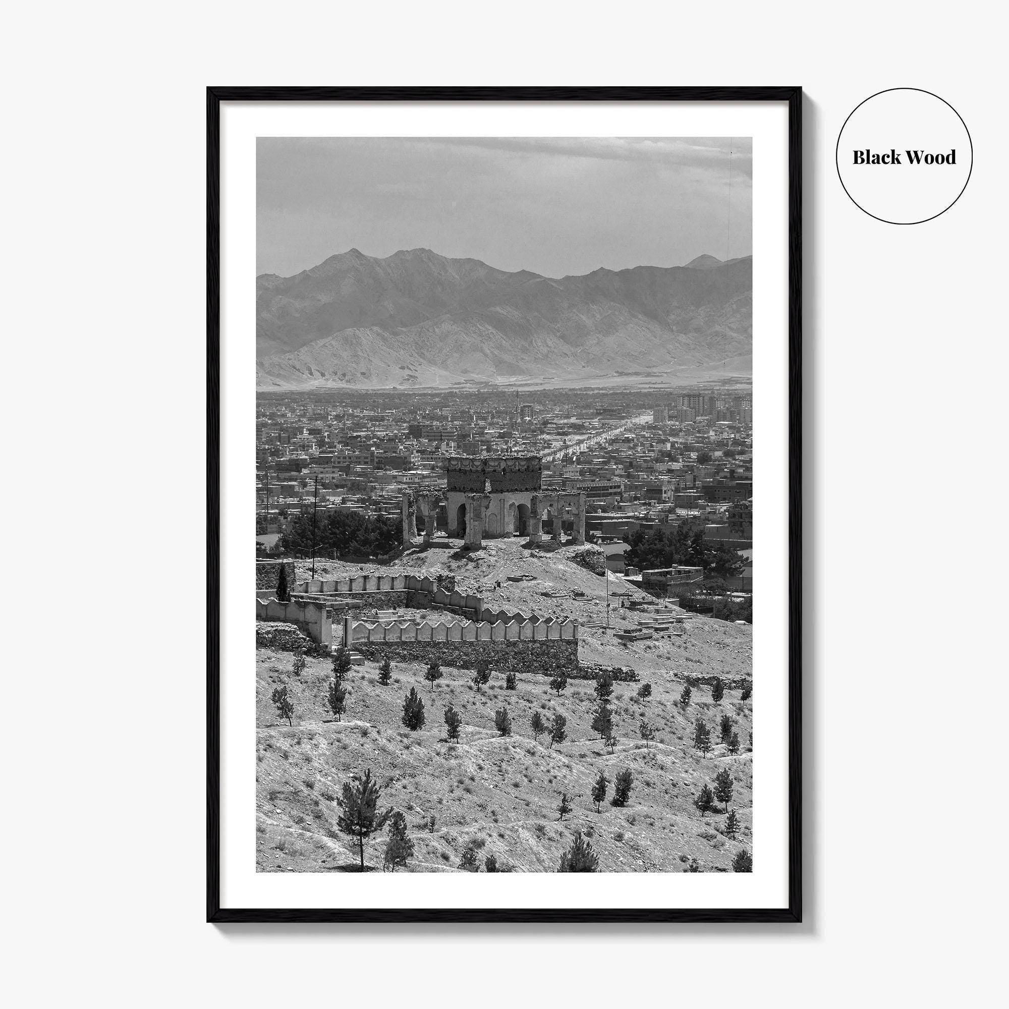 Kabul Black and White Fine Art Photo Print, Afghanistan Wall Poster