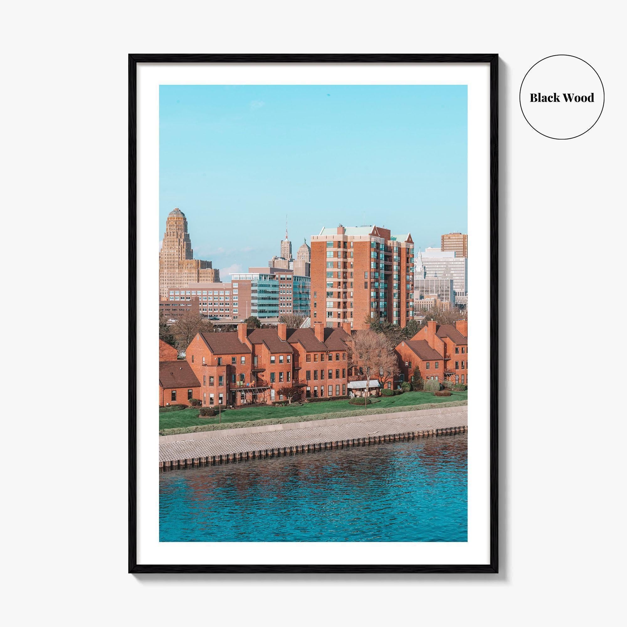 Buffalo Skyline Fine Art Photo Print, New York, NY, USA Wall Decor Poster