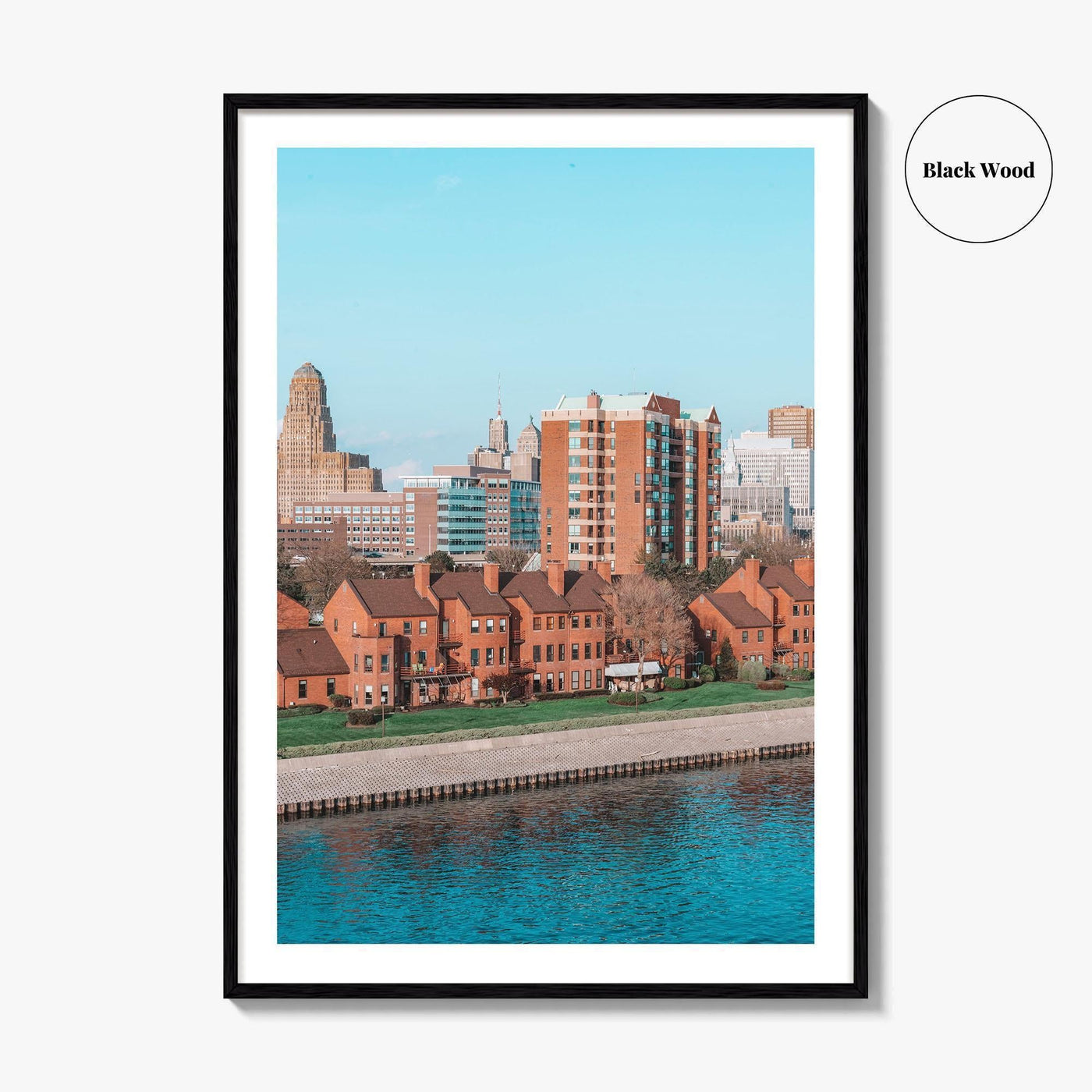 Buffalo Skyline Fine Art Photo Print, New York, NY, USA Wall Decor Poster