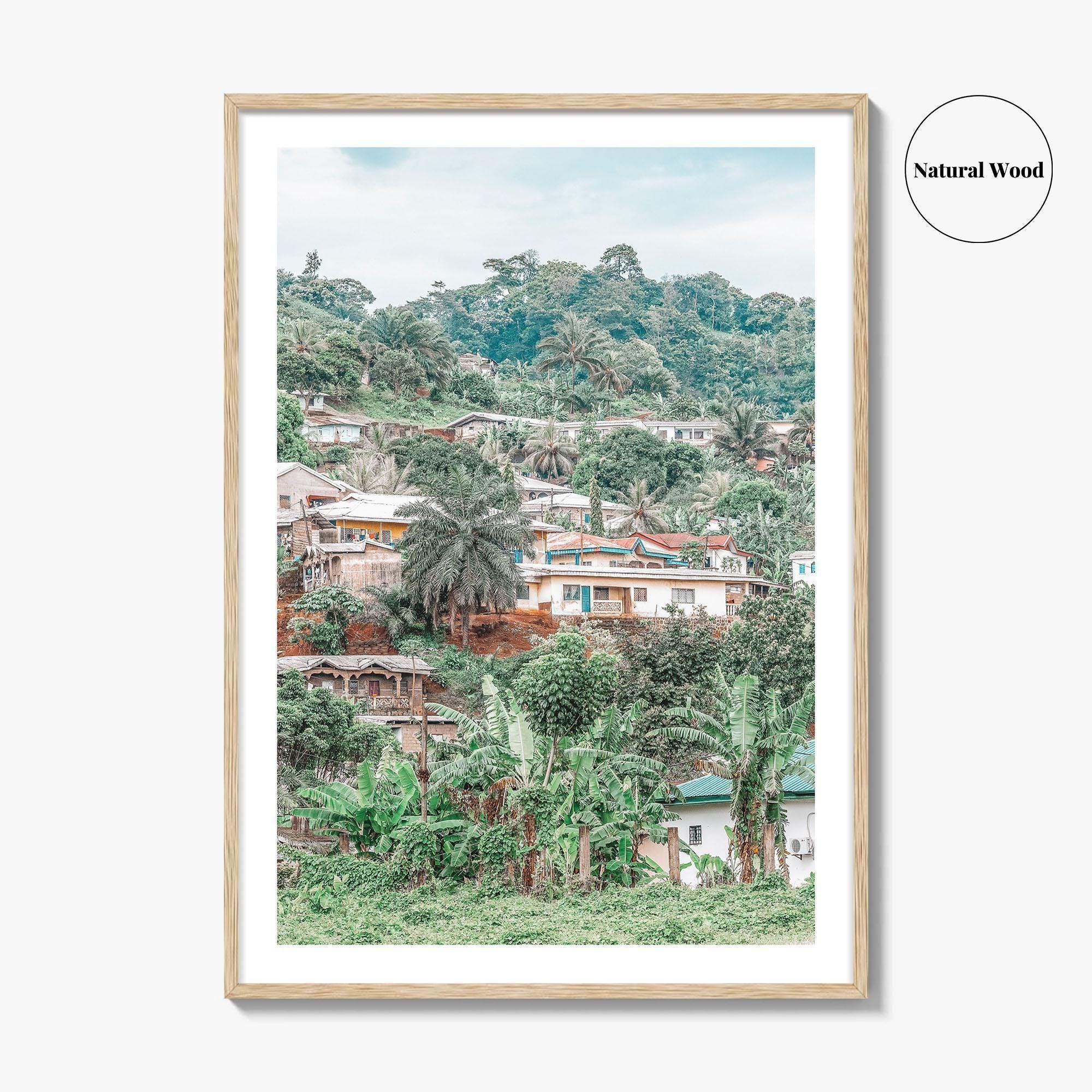 Limbe Fine Art Photo Print, Cameroon Wall Poster, West Africa Village