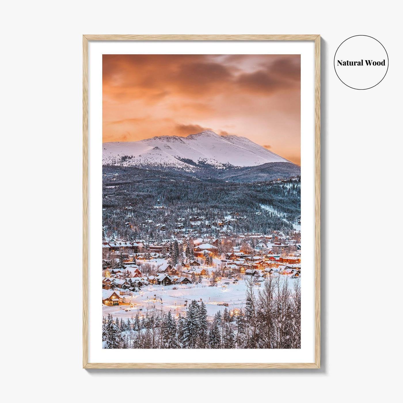 Breckenridge Skyline Fine Art Photo Print, Colorado Wall Poster, CO USA