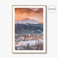 Breckenridge Skyline Fine Art Photo Print, Colorado Wall Poster, CO USA