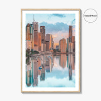 Brisbane Skyline Fine Art Photo Print, Wall Decor, Queensland Australia Poster