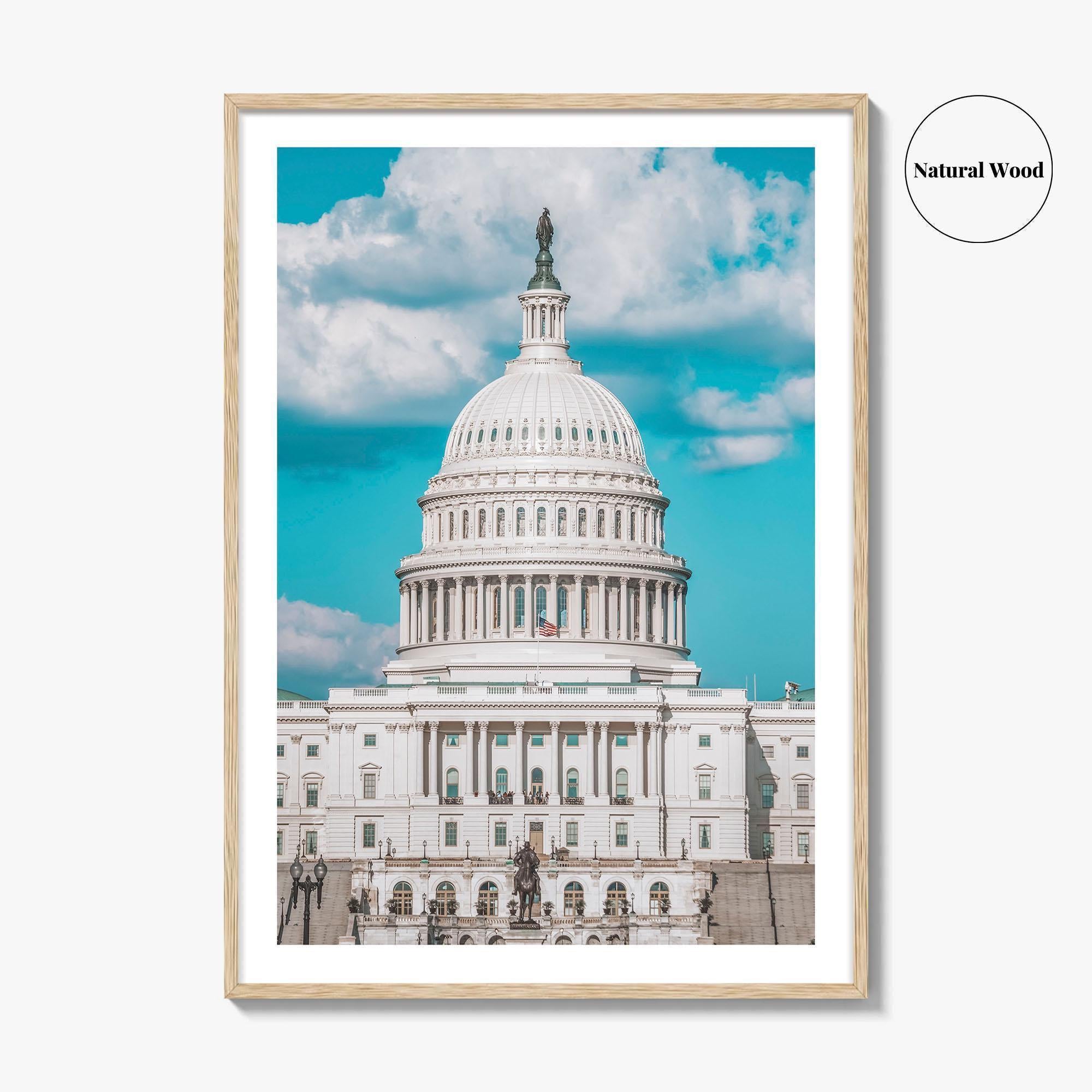 Capitol Hill Fine Art Photo Print, Washington DC, United States Congress Poster