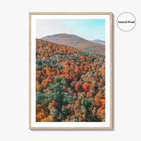 Catskill Mountains Fine Art Photo Print, Fall Foliage, Five State Lookout, New York