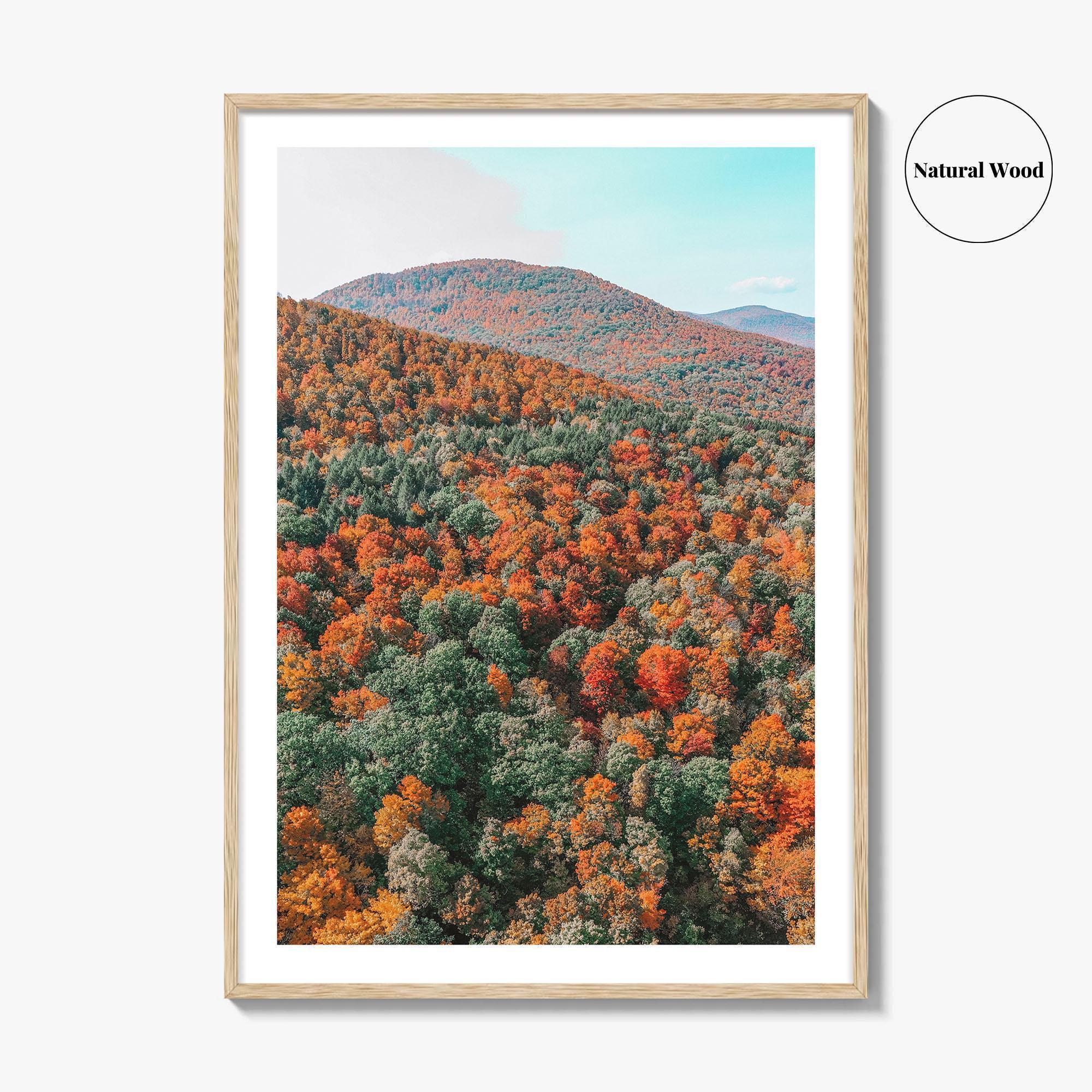 Catskill Mountains Fine Art Photo Print, Fall Foliage, Five State Lookout, New York