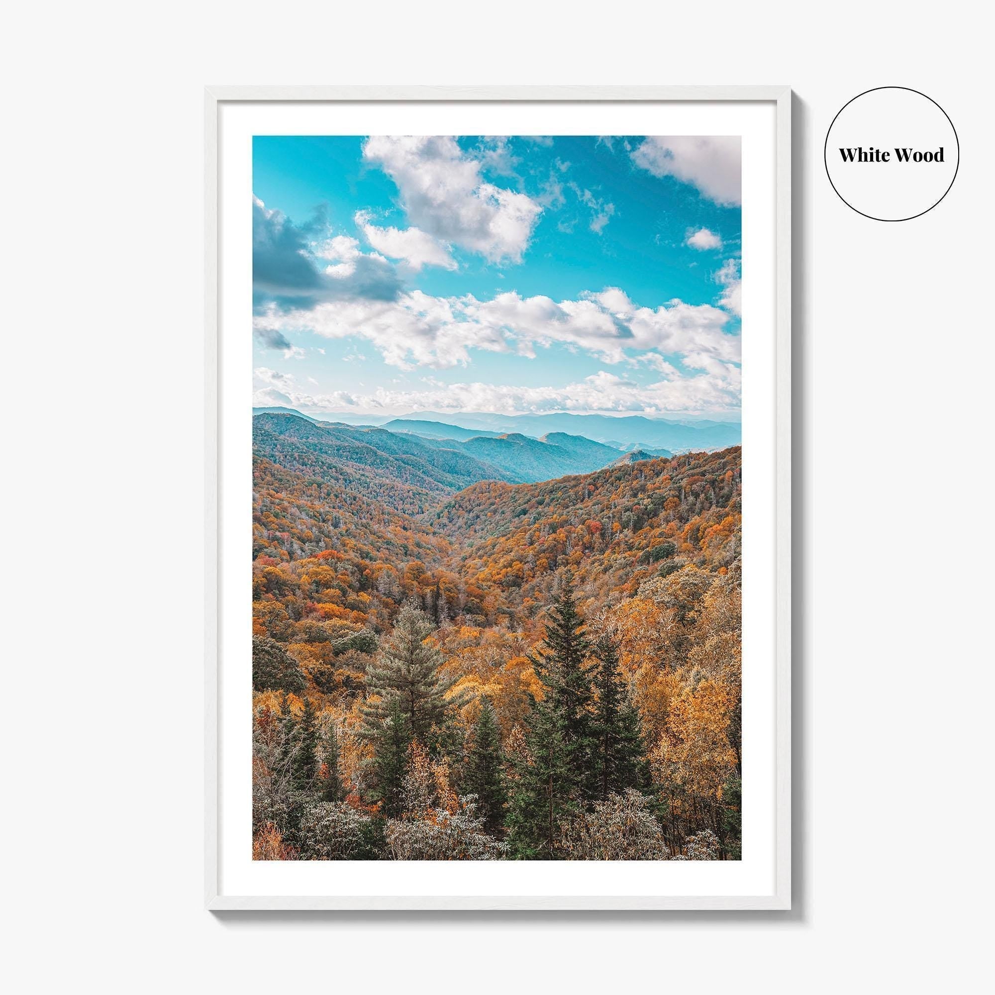 Great Smoky Mountains National Park Fine Art Photo Print, Newfound Pass Tennessee Poster