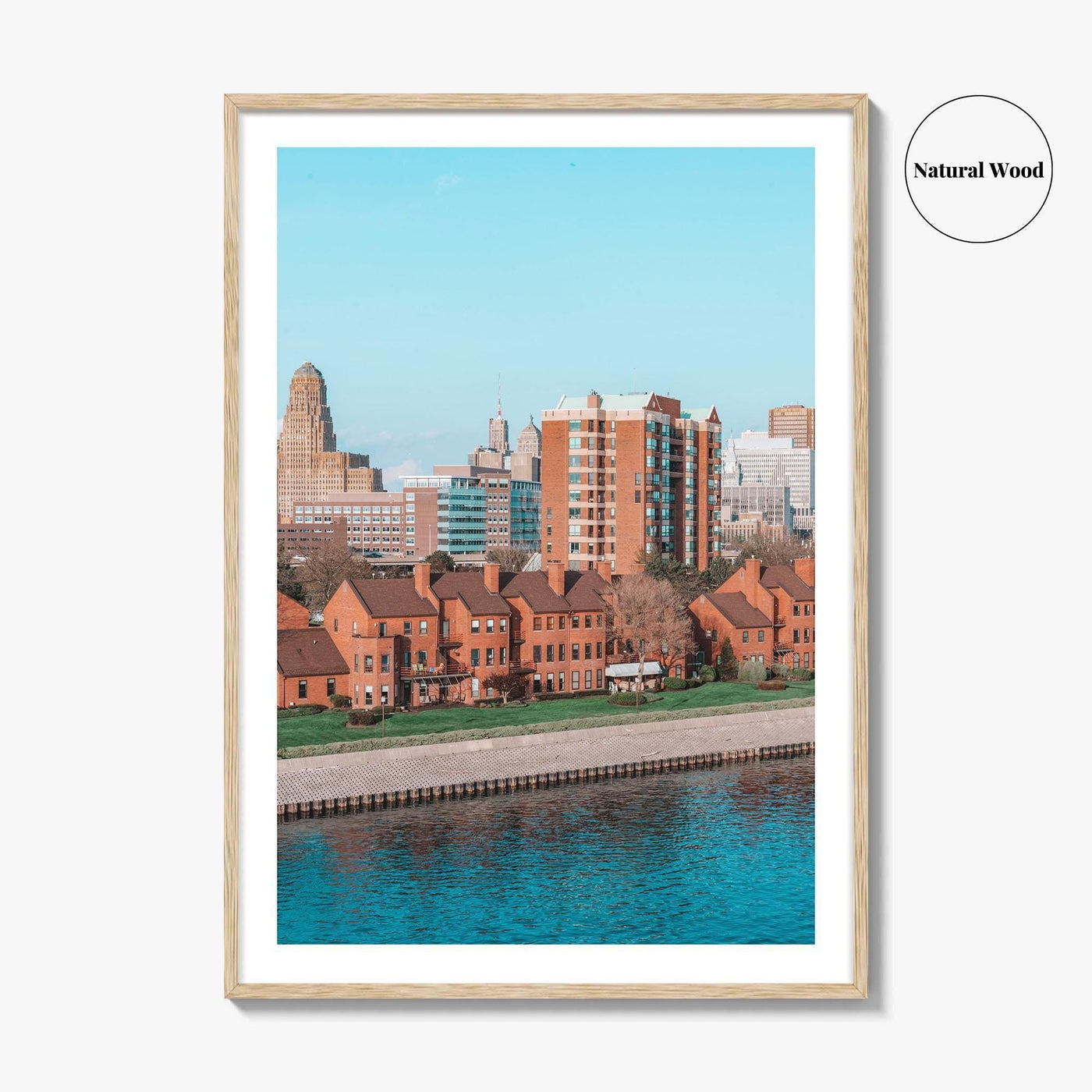 Buffalo Skyline Fine Art Photo Print, New York, NY, USA Wall Decor Poster