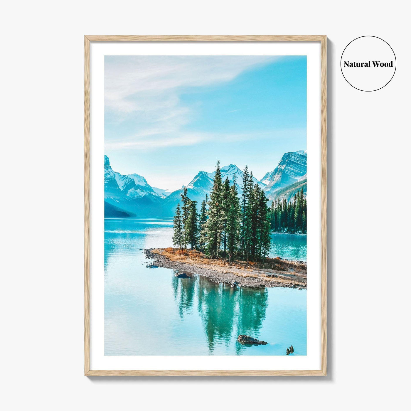 Spirit Island Fine Art Photo Print, Maligne Lake, Jasper National Park, Alberta Canada Poster