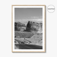Capitol Reef Black and White Fine Art Photo Print, Utah Poster, USA Art