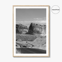 Capitol Reef Black and White Fine Art Photo Print, Utah Poster, USA Art