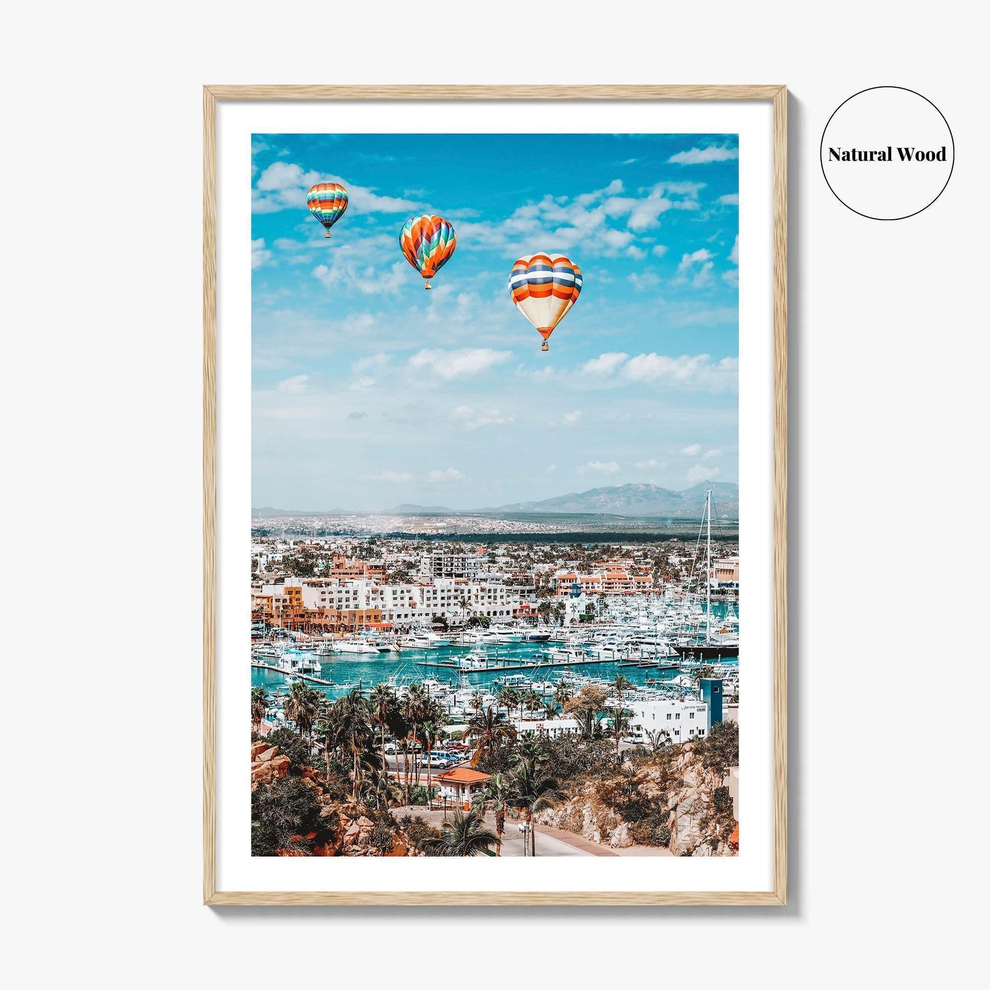 Cabo San Lucas Skyline Fine Art Photo Print, Marina Downtown, Los Cabos Mexico Poster
