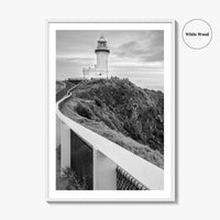 Byron Bay Black and White Fine Art Photo Print, NSW, Australia Wall Decor, Poster