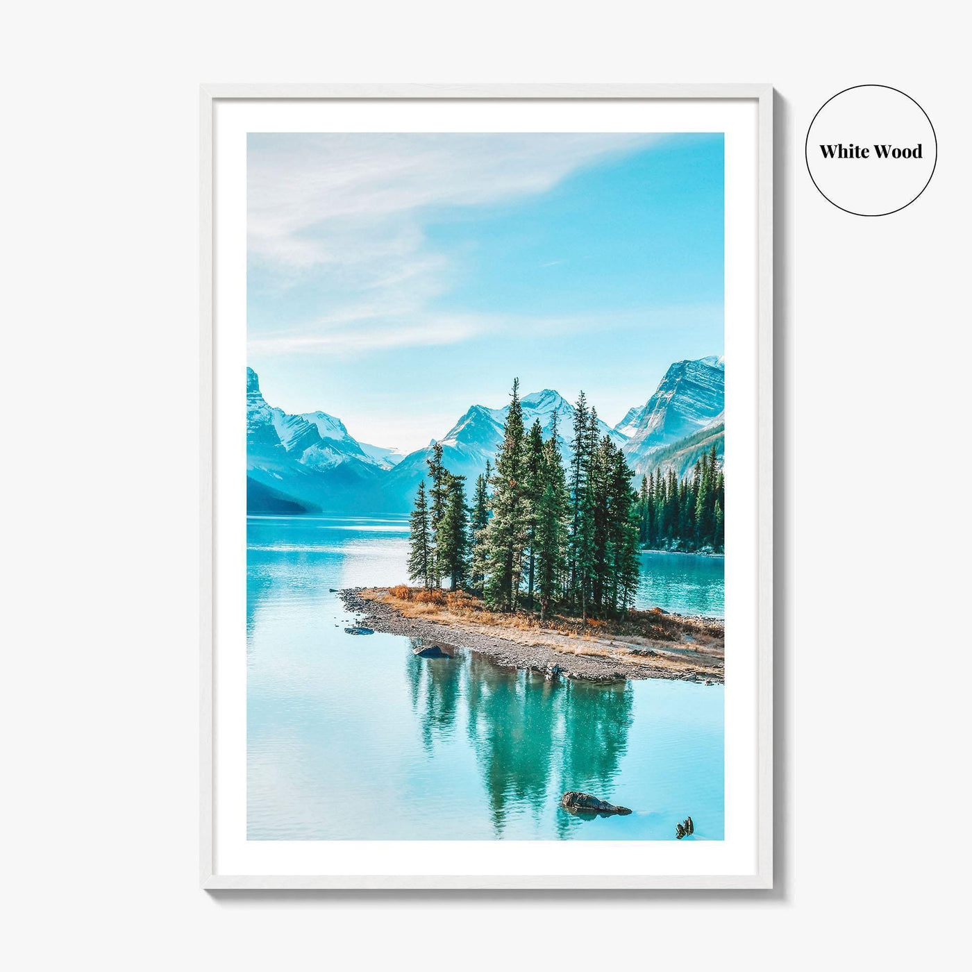 Spirit Island Fine Art Photo Print, Maligne Lake, Jasper National Park, Alberta Canada Poster